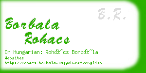 borbala rohacs business card